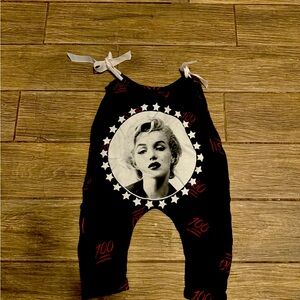 Custom boutique baby romper, Marilyn Monroe size 6 -9 months one of a kind
